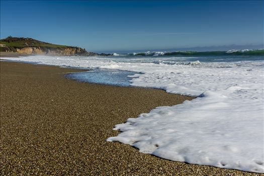 Cambria California Moonstone Beach where sand and surf meet