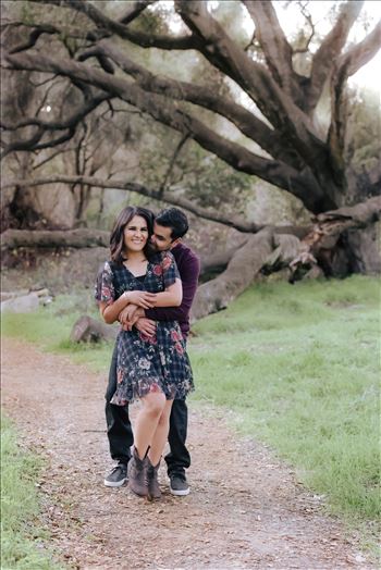 Mirror's Edge Photography captures CiCi and Rocky's Sunrise Engagement in Los Osos California at Los Osos Oaks Reserve. Best friends get engaged