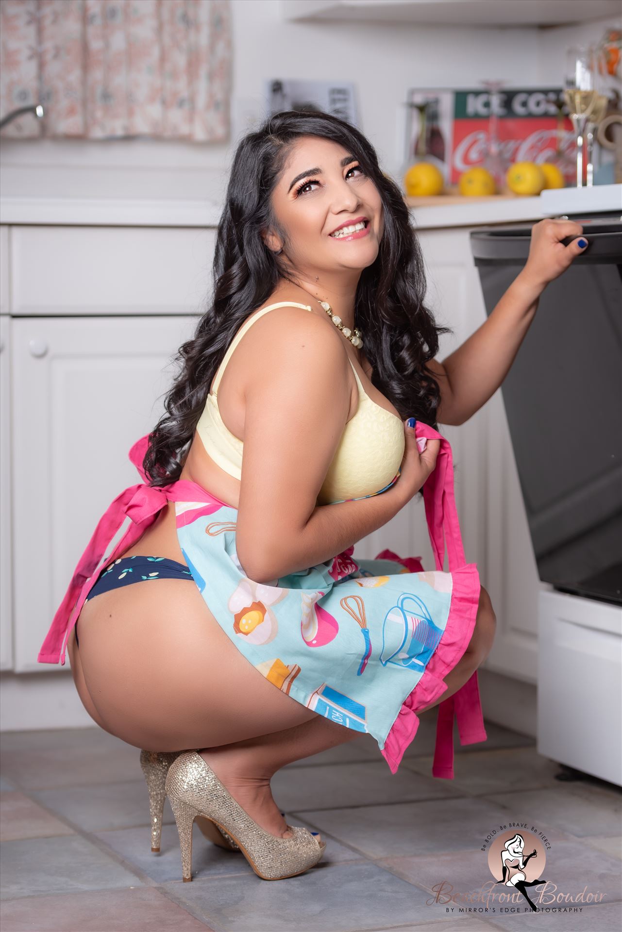 Port-8196.JPG - Beachfront Boudoir by Mirror's Edge Photography is a Boutique Luxury Boudoir Photography Studio located just blocks from the beach in Oceano, California. My mission is to show as many women as possible how beautiful they truly are! Pin Up kitchen. by Sarah Williams