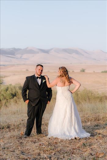 Mirror's Edge Photography, a San Luis Obispo Wedding Photographer, captures a wedding at the Historic Dana Adobe in Nipomo California.  Sunset photos with the bride and groom romantic and country chic.