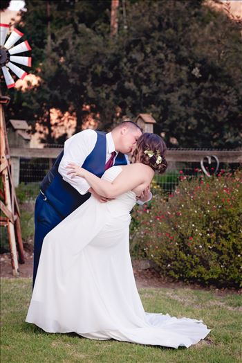 Mirror's Edge Photography captures Madison and Stephen's Wedding at Case de Alvarez in Arroyo Grande, California.  The dip with Bride and Groom