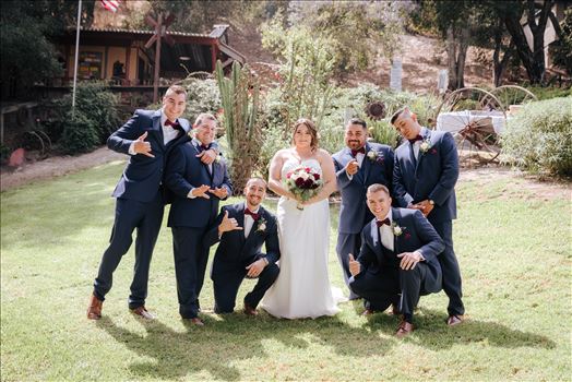 Mirror's Edge Photography captures Madison and Stephen's Wedding at Case de Alvarez in Arroyo Grande, California.  Bride and Groomsmen