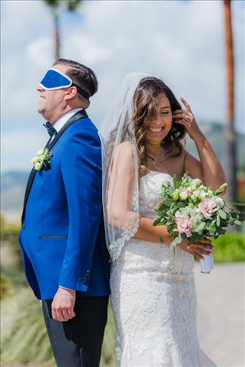 Wedding at Dolphin Bay Resort and Spa in Shell Beach, California by Sarah Williams of Mirror's Edge Photography, a San Luis Obispo County Wedding Photographer. First Look at Dolphin Bay