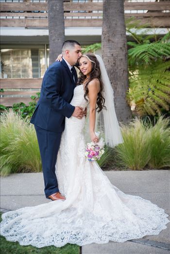 Wedding photography at the Kimpton Goodland Hotel in Santa Barbara California by Mirror's Edge Photography.  Classic Bride and Groom