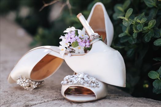 Sarah Williams of Mirror's Edge Photography captures the gorgeous fairy tale wedding day of Victoria and Esteban at the Castle Noland Wedding Venue in San Luis Obispo, California.  Shoes and wedding rings