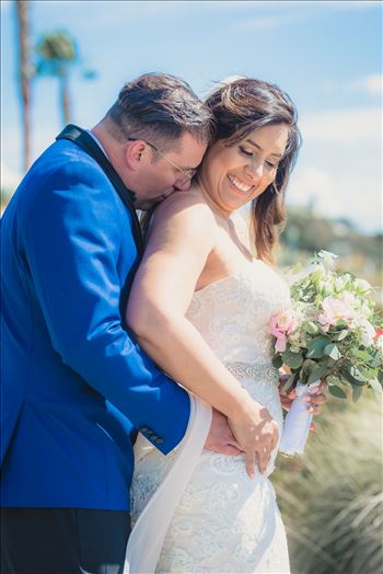 Wedding at Dolphin Bay Resort and Spa in Shell Beach, California by Sarah Williams of Mirror's Edge Photography, a San Luis Obispo County Wedding Photographer. Bride and Groom by the Ocean