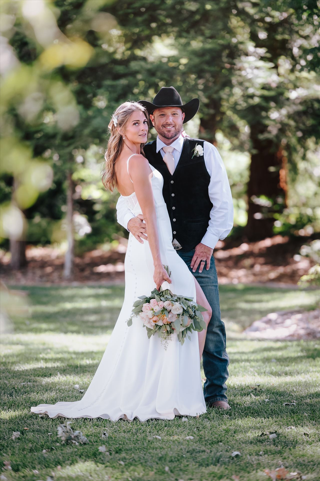 New Final BG-55.jpg - Oak and Ivy at Home Sweet Home in Templeton, California in San Luis Obispo County by Mirror's Edge Photography.  Amazing venue in the North County in Templeton California. Country Bride and Groom on the grand lawn. by Sarah Williams