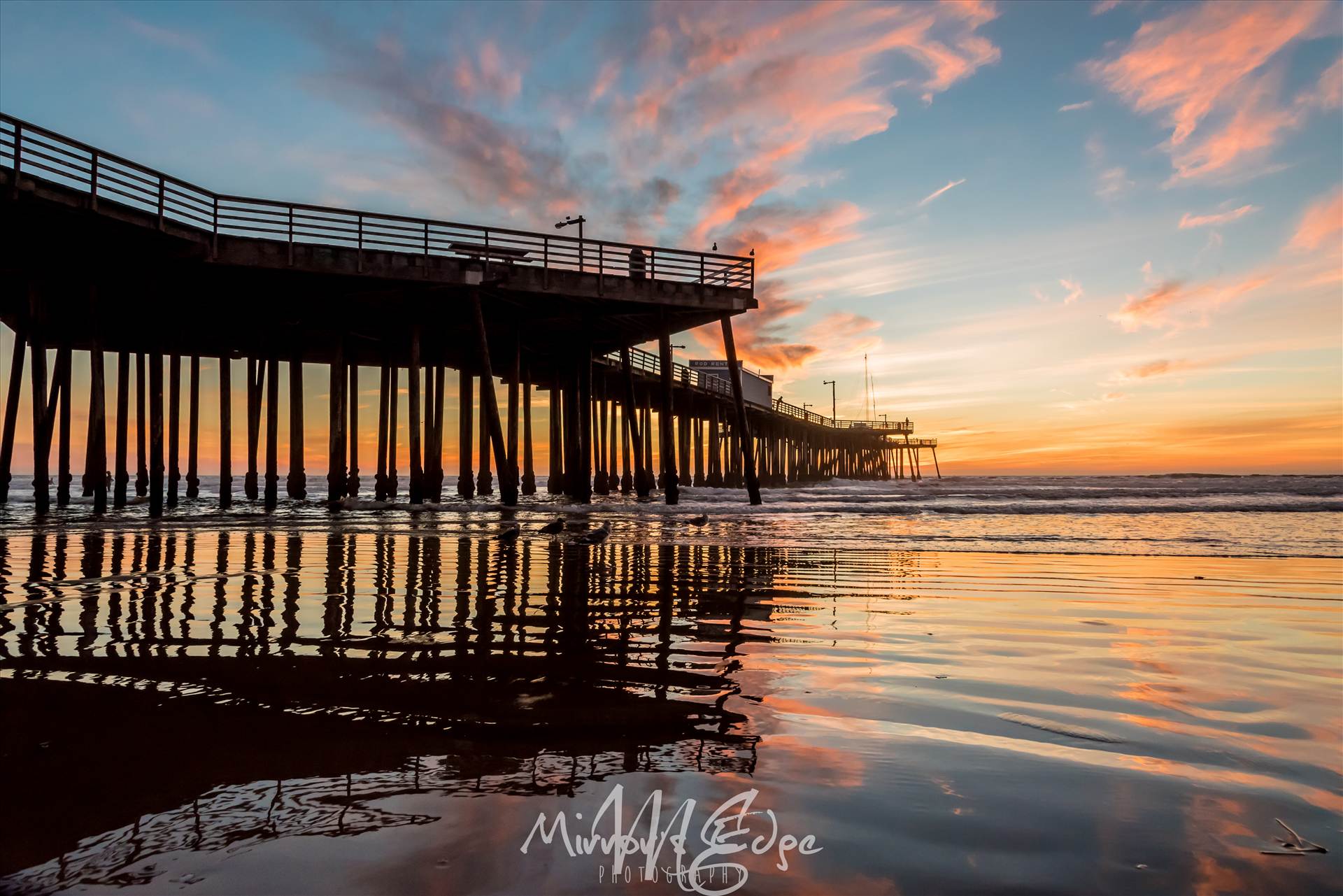 Fairytale Sunset Pismo Pier Reflection.jpg - undefined by Sarah Williams