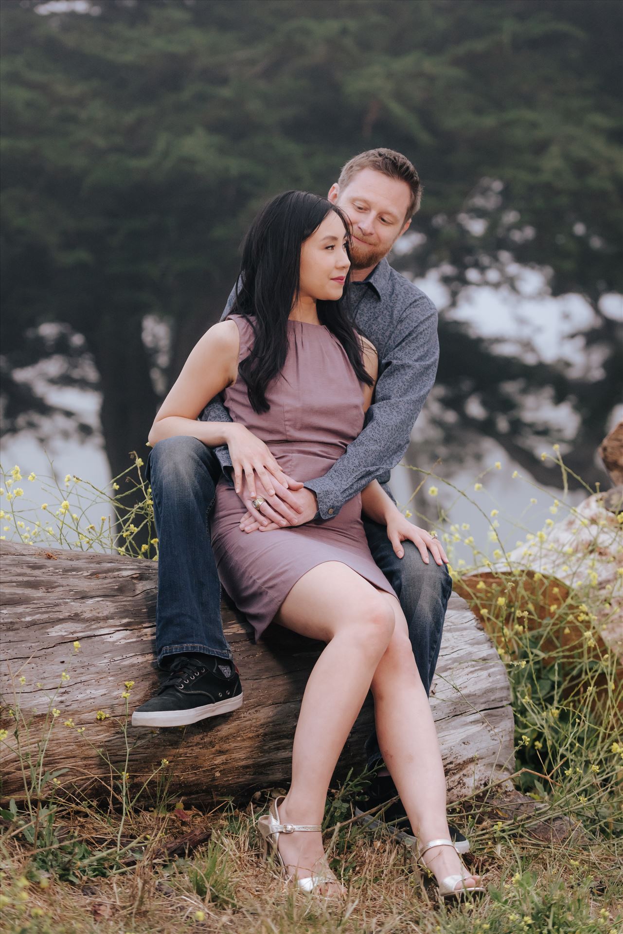 Carmen and Josh 47 - Montana de Oro Spooners Cove Engagement Photography Los Osos California.  Classic Chic Bride and Groom in Love by Sarah Williams
