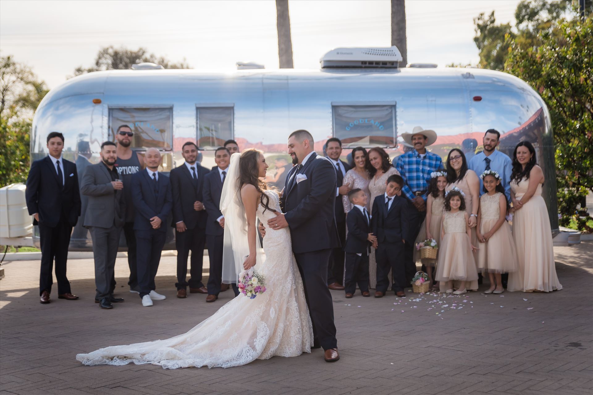 Ana and Juan 61 - Wedding photography at the Kimpton Goodland Hotel in Santa Barbara California by Mirror's Edge Photography.  Bride and Groom and Wedding Party by Sarah Williams