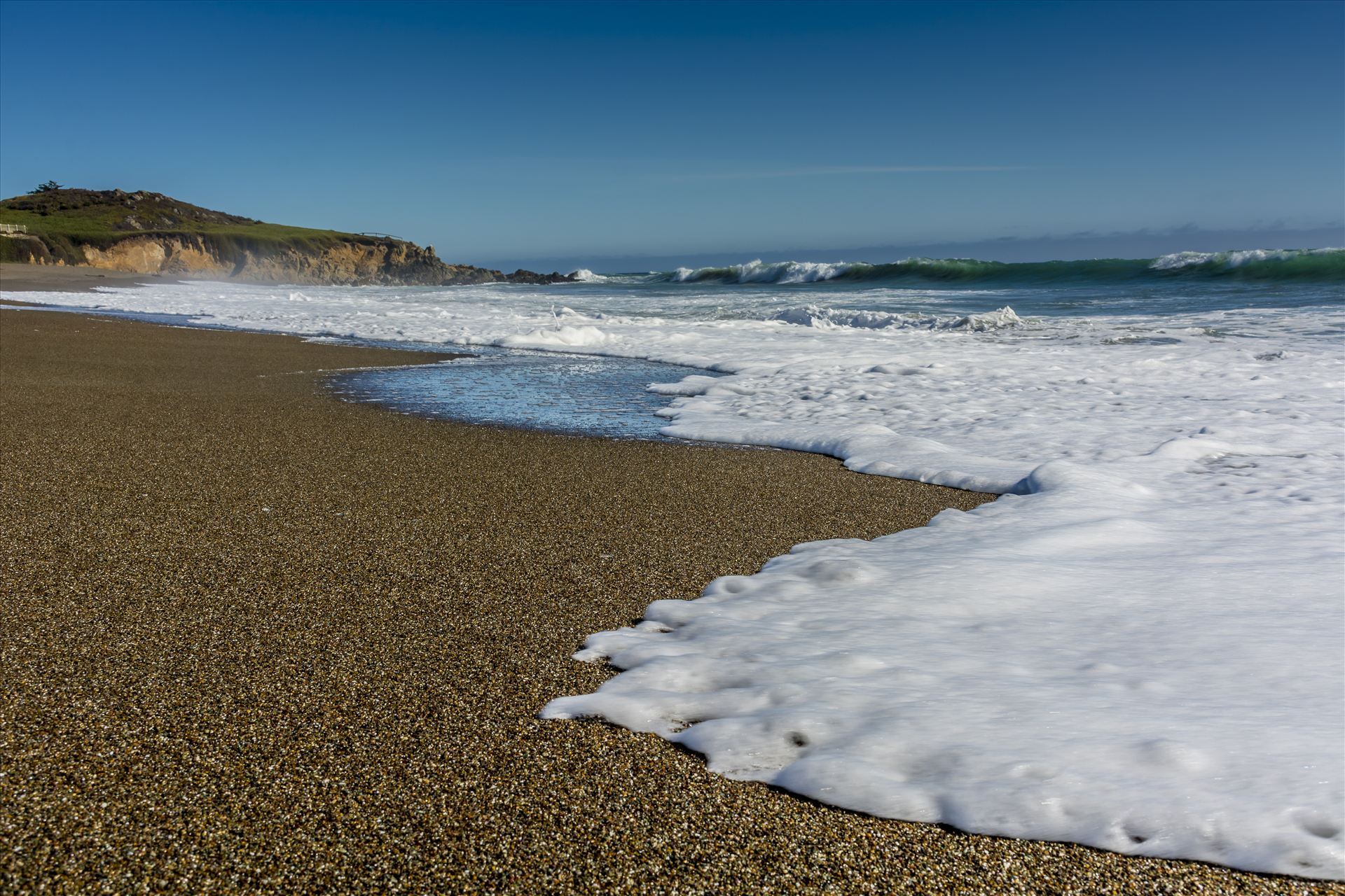 Waverly Beach Cambria.jpg - Cambria California Moonstone Beach where sand and surf meet by Sarah Williams