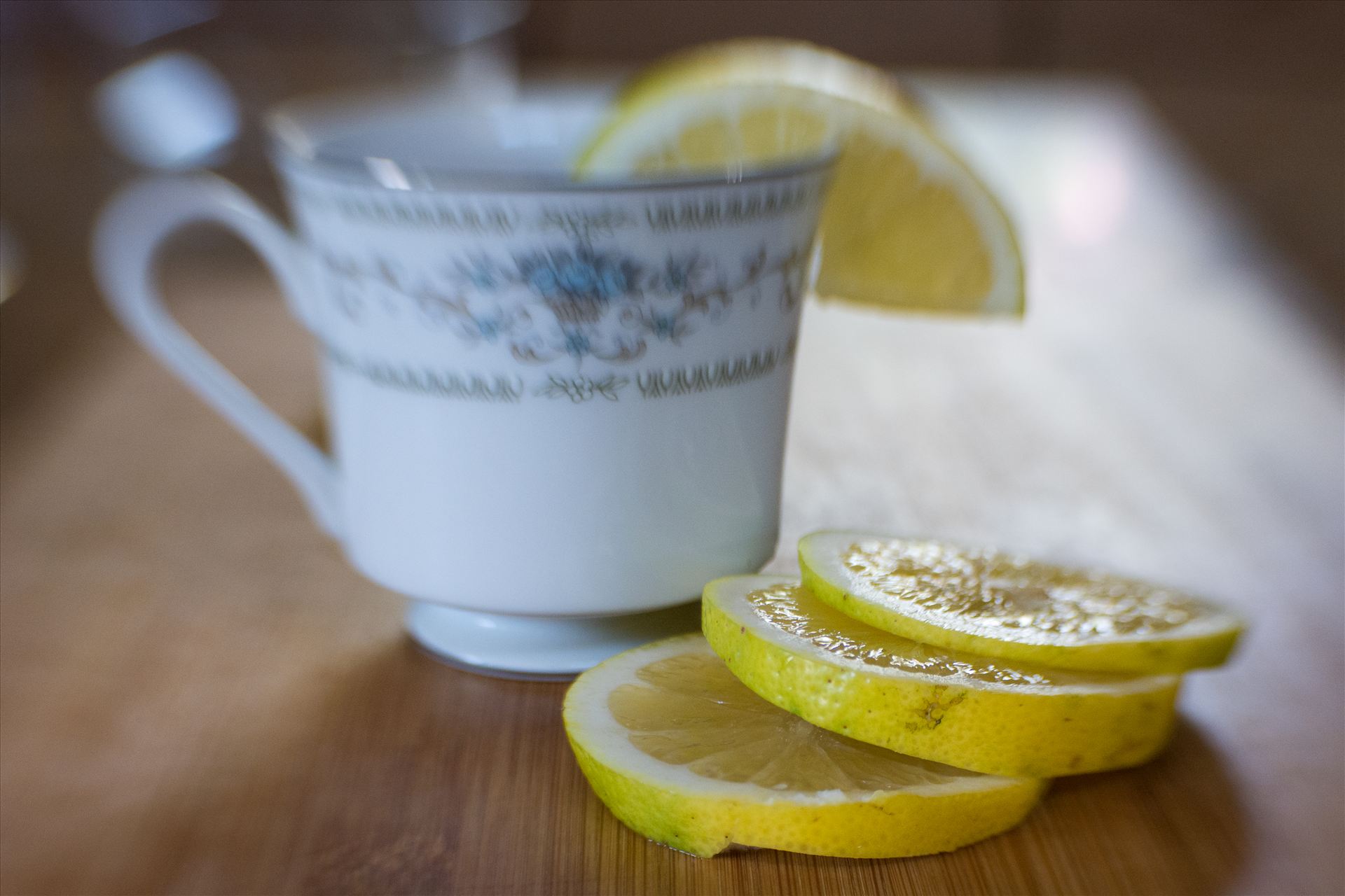 Tea With Lemon.jpg - Morning tea with fresh sliced lemon by Sarah Williams