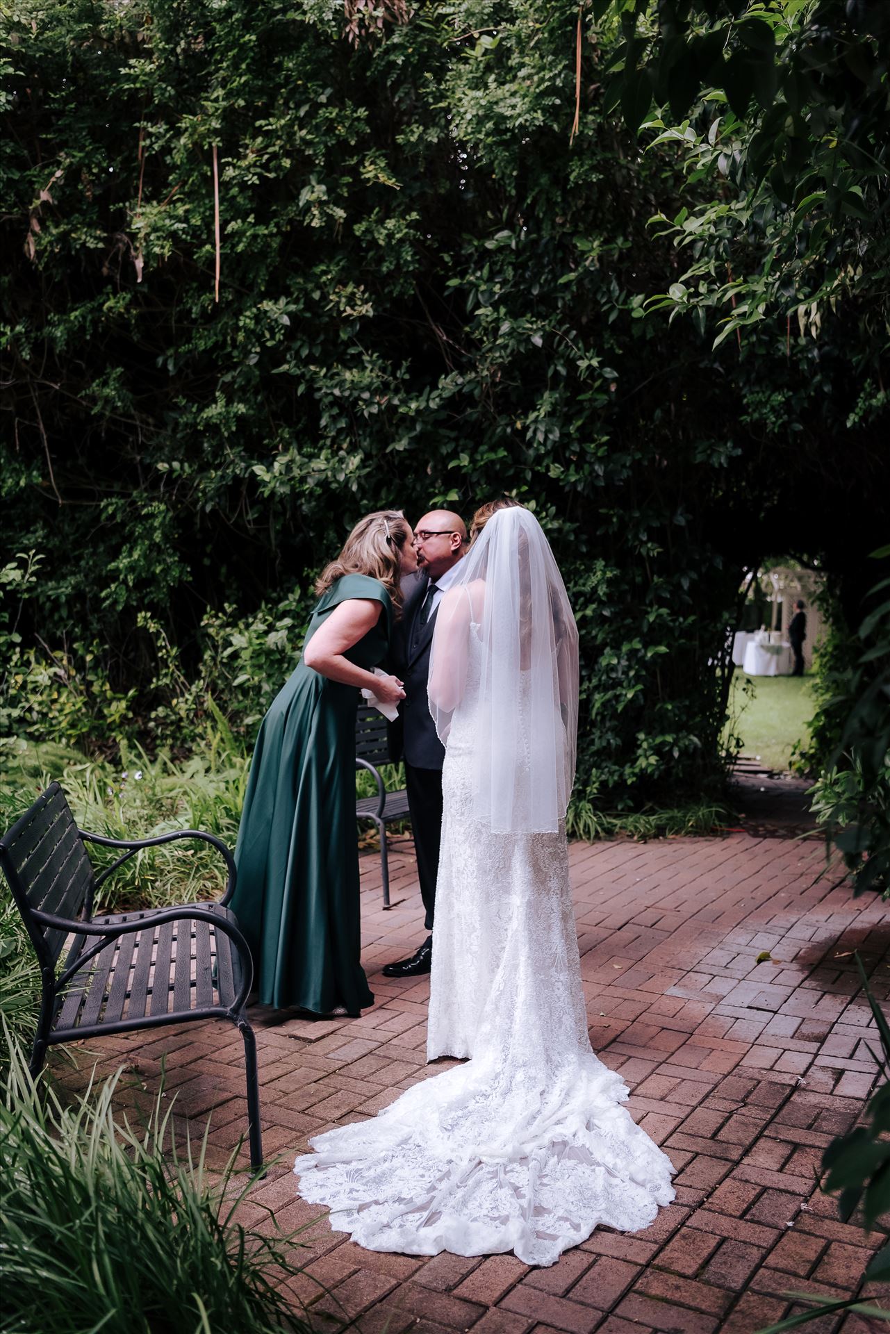Final-1863.JPG - Mirror's Edge Photography San Luis Obispo and Santa Barbara County Wedding Photographer. Kaleidoscope Inn and Gardens Wedding. Bride First Look with Father and Mother. by Sarah Williams