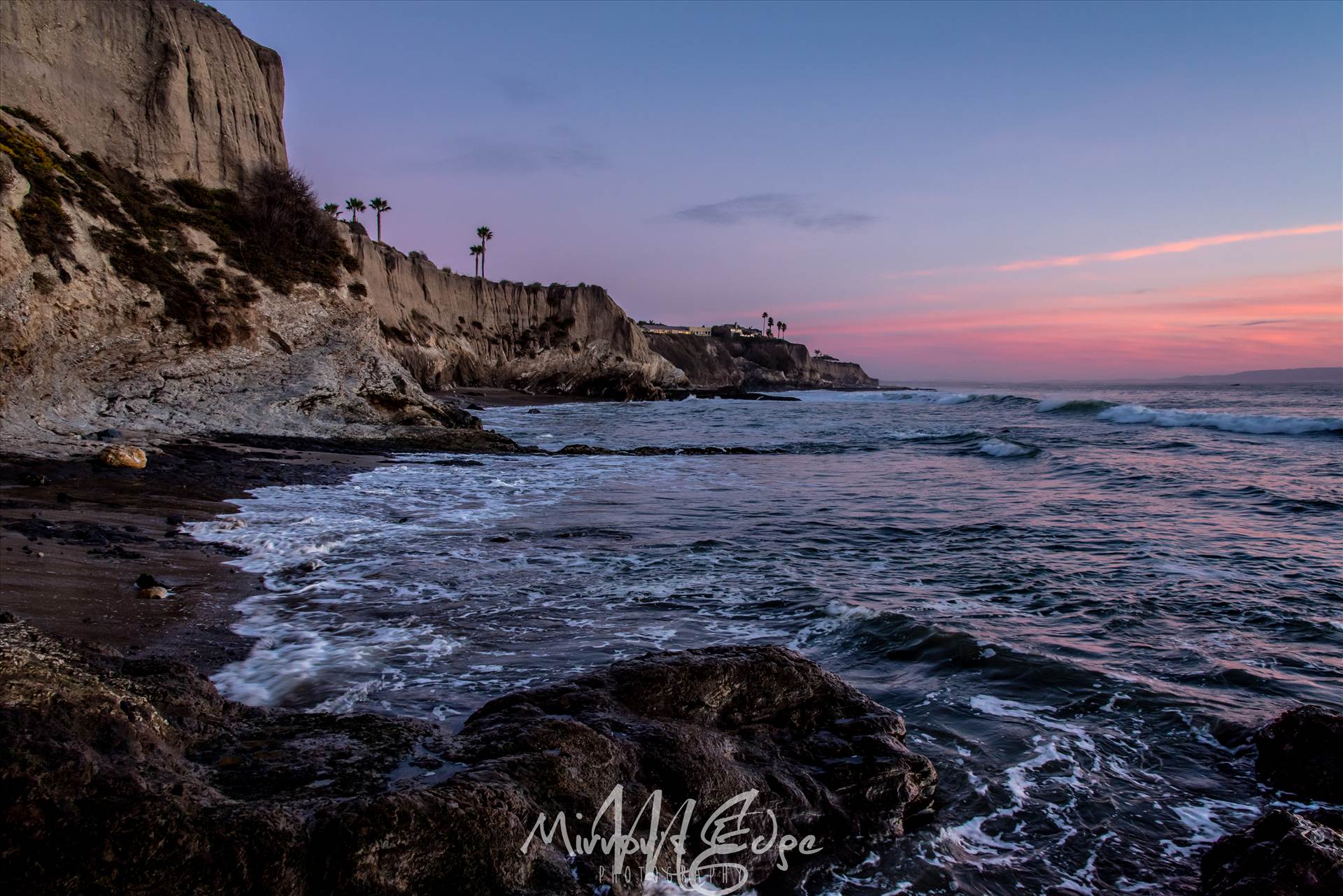 Shell Beach Cliffs Pink Sunset.jpg - undefined by Sarah Williams