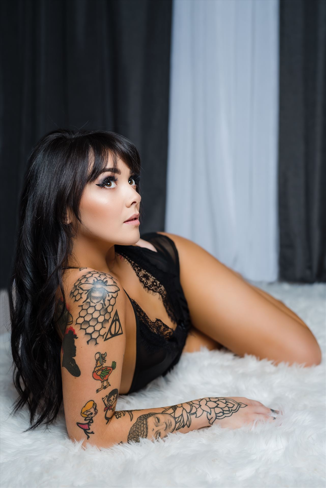 San Luis Obispo County Beachfront Boudoir 19 - Beachfront Boudoir by Mirror's Edge Photography, San Luis Obispo County's Number One Luxury Boudoir Photography Experience.  Promoting body positive movement, empowerment, confidence and self love.  Tattoos and beautiful. by Sarah Williams
