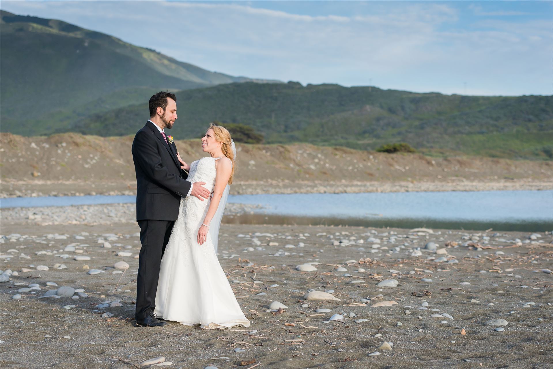 Adele and Jason 09 - Ragged Point Inn Wedding Elopement photography by Mirror's Edge Photography in San Simeon Cambria California. Bride and groom elopement at Ragged Point beach. Big Sur Wedding Photography by Sarah Williams