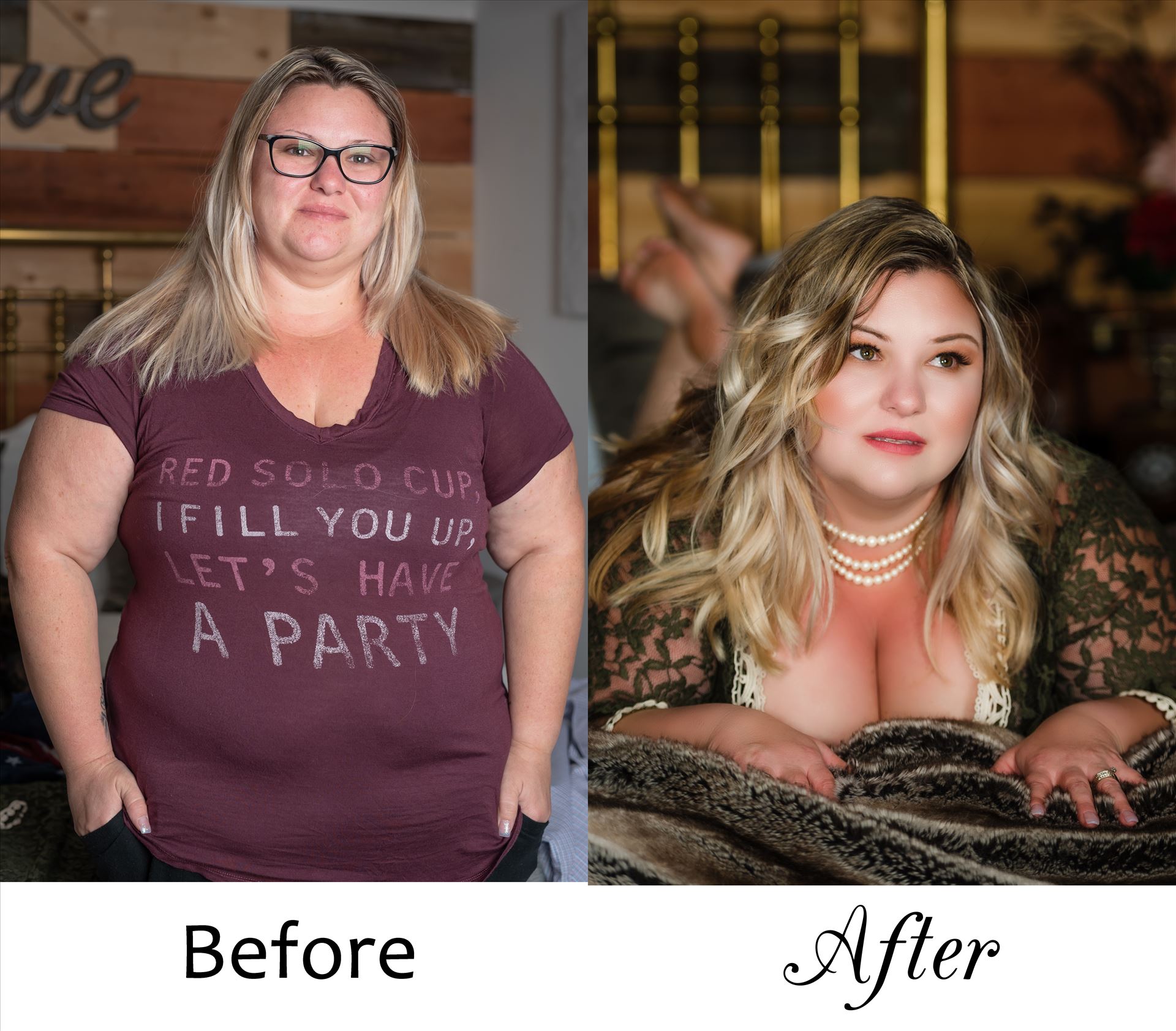 before and after Aimee.jpg -  by Sarah Williams