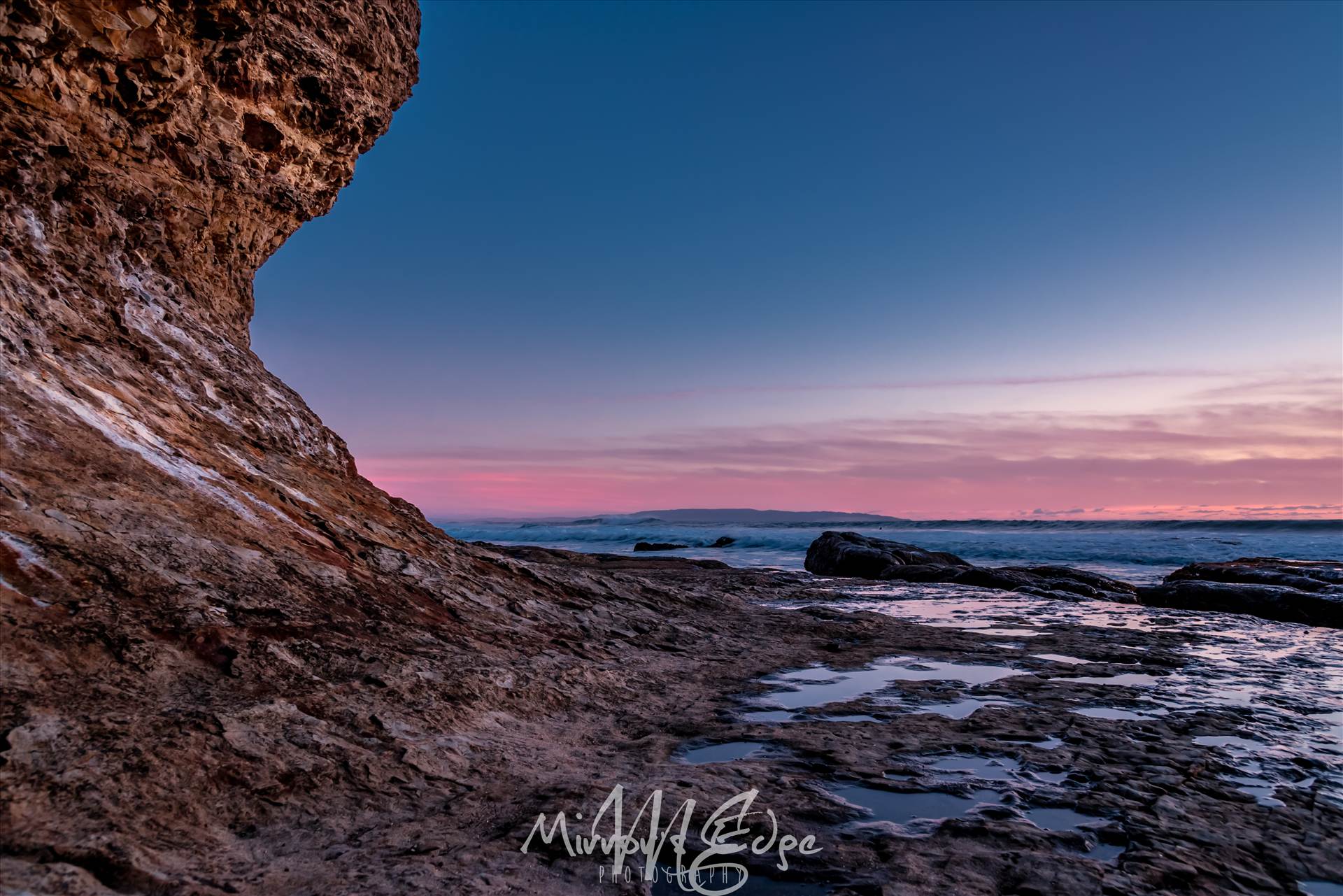 Shell Beach Cliff Pink Sunset.jpg - undefined by Sarah Williams