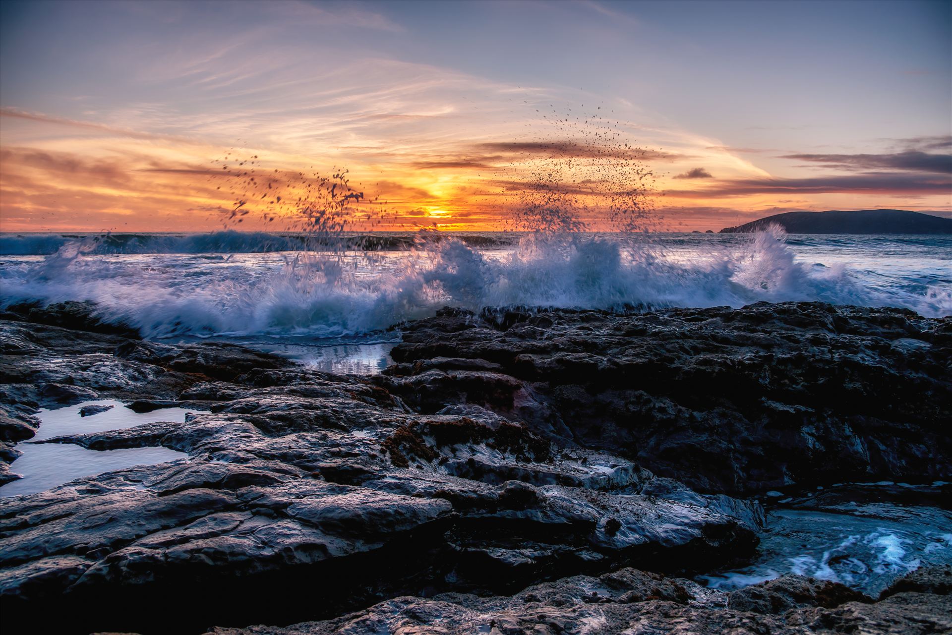 Shell Beach Cliffs Wave Break.jpg -  by Sarah Williams
