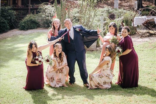 Mirror's Edge Photography captures Madison and Stephen's Wedding at Case de Alvarez in Arroyo Grande, California.  Groom and Bridesmaids