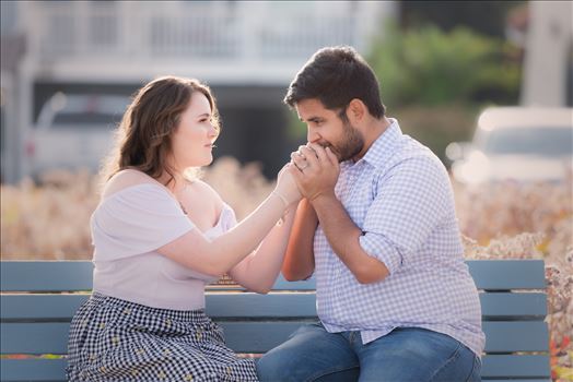 Sarah Williams of Mirror's Edge Photography, a San Luis Obispo Wedding and Engagement Photographer, captures Kara-Leigh and Deaven's amazing Engagement Photography Session at the Dinosaur Caves Park in Pismo Beach California. The look of love.