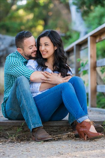 Los Osos State Park Reserve Engagement Photography and Wedding Photography by Mirror's Edge Photography.  Couple in love on the bridge