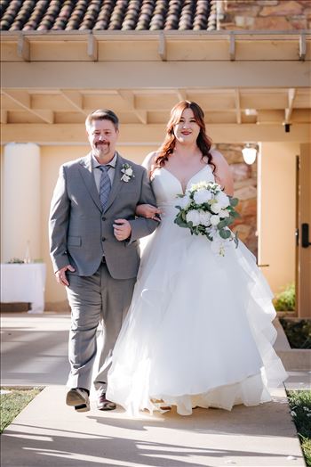 Sarah Williams of Mirror's Edge Photography, a San Luis Obispo County Wedding and Engagement Photographer, captures the amazing wedding of Justine and Reece at the Monday Club in San Luis Obispo California. Bride walks down the aisle