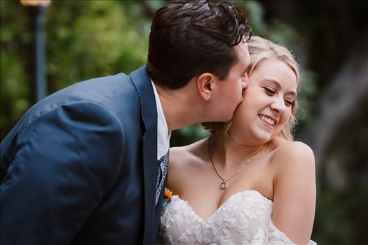 The Penny Wedding San Luis Obispo California in San Luis Obispo County by Mirror's Edge Photography.  Amazing venue  in Downtown San Luis Obispo. Intimate moment with Bride and Groom in Downtown.