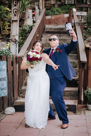 Mirror's Edge Photography captures Madison and Stephen's Wedding at Case de Alvarez in Arroyo Grande, California. The Grand Entrance with Bride and Groom.