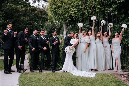 Mirror's Edge Photography San Luis Obispo and Santa Barbara County Wedding Photographer. Kaleidoscope Inn and Gardens Wedding. Bridal Party Fun